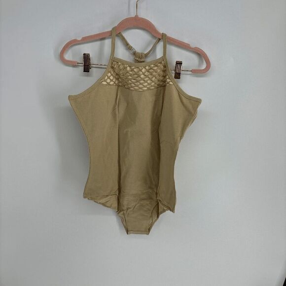 Arshiner Women's Tan Halter Back Sleeveless Bodysuit Size XL NWT - Picture 1 of 8